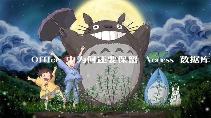 Office 中为何还要保留 Access 数据库?