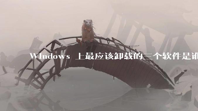 Windows 上最应该卸载的三个软件是谁？